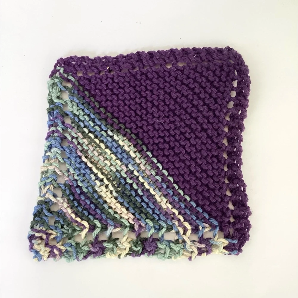 Baby Washcloths Hand Crafted Cotton Pink Purple Shower Gift Bath Essentials
